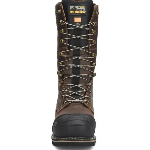 Matterhorn Men's Beam 12" Comp Toe WP Met Guard Work Boot -Brown- MT2549