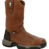 Michelin Men's HydroEdge 11" Alloy Toe WP Metguard Work Boot- Black- MIC0007