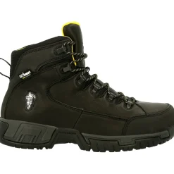 Michelin Men's HydroEdge 6" Alloy Toe WP Metguard Work Boot- Black- MIC0005