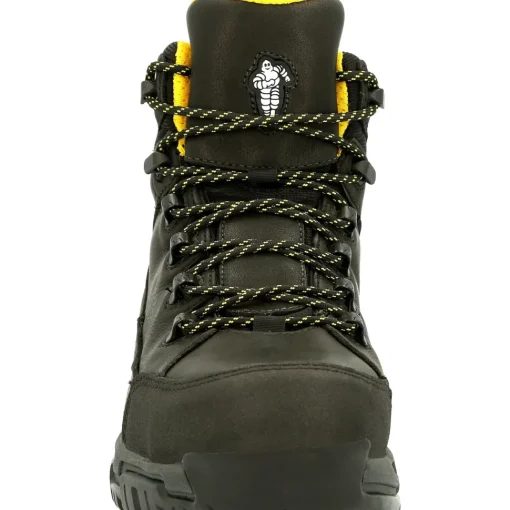 Michelin Men's HydroEdge 6" Alloy Toe WP Metguard Work Boot- Black- MIC0005