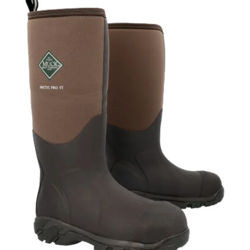 Muck Men's Arctic Pro Steel Toe WP Rubber Work Boot - Bark - ACP-STL