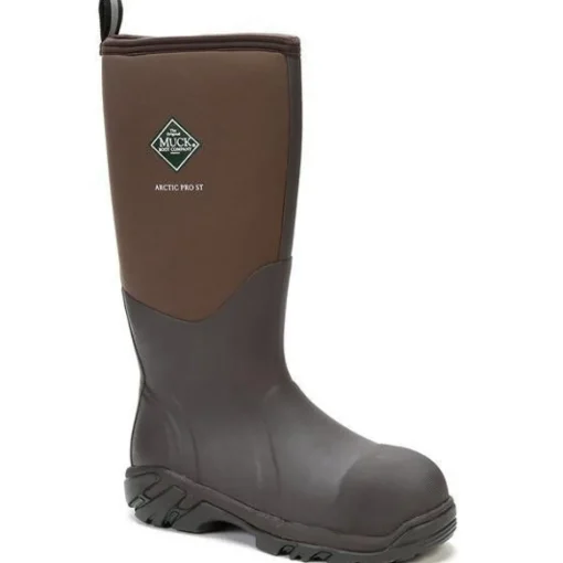 Muck Men's Arctic Pro Steel Toe WP Rubber Work Boot - Bark - ACP-STL