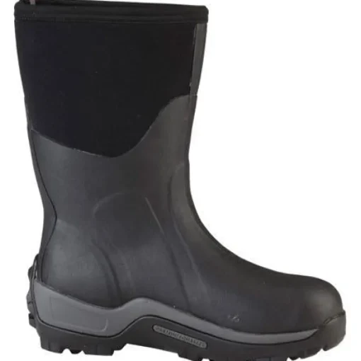 Muck Men's Arctic Sport Mid Waterproof Rubber Work Boot - Black - ASM-000A