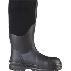 Muck Men's Chore 16" Steel Toe WP Rubber Work Boot - Black - CHS-000A