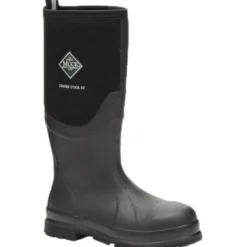 Muck Men's Chore Cool Tall Steel Toe WP Work Boot - Black - CSCT-000