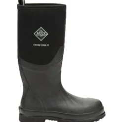 Muck Men's Chore Cool Tall Steel Toe WP Work Boot - Black - CSCT-000