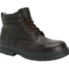 Muck Men's Chore Farm Leather WP Comp Toe Work Boot - Black - CLLC-900