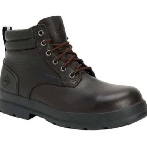 Muck Men's Chore Farm Leather WP Comp Toe Work Boot - Black - CLLC-900