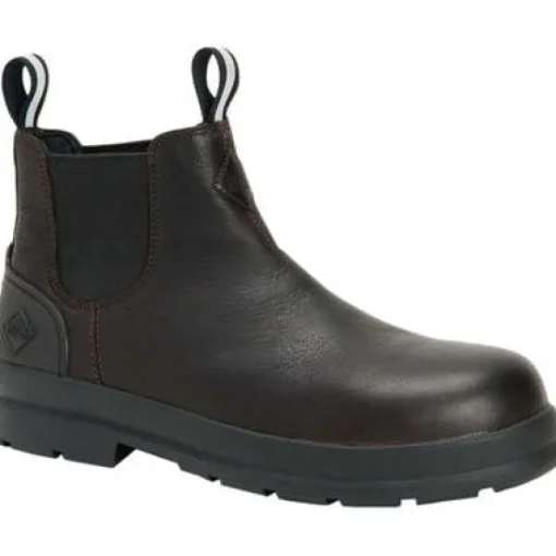 Muck Men's Chore Farm Leather WP Comp Toe Work Boot - Black - CCLC-900