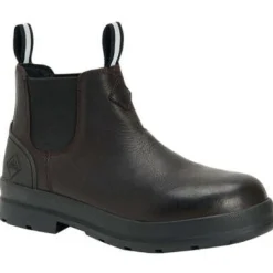 Muck Men's Chore Farm Leather Chelsea WP Work Boot - Black - CCLP-900