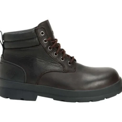 Muck Men's Chore Farm Leather WP Comp Toe Work Boot - Black - CLLC-900