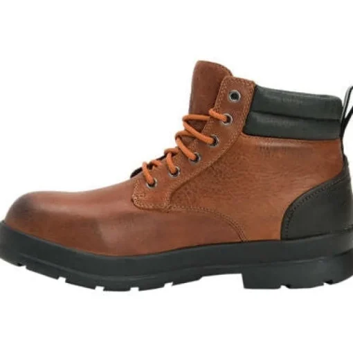 Muck Men's Chore Farm Leather WP Lace Up Work Boot - Brown - CLLP-901