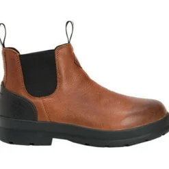 Muck Men's Chore Farm Leather Chelsea WP Work Boot - Brown - CCLP-901