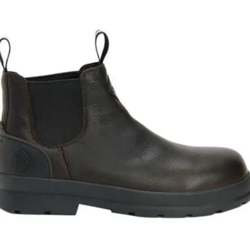 Muck Men's Chore Farm Leather WP Comp Toe Work Boot - Black - CCLC-900