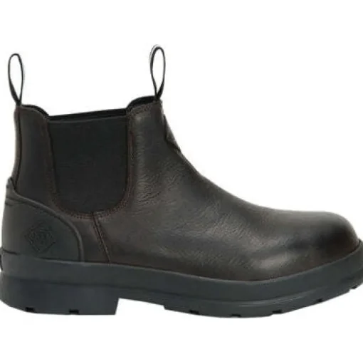 Muck Men's Chore Farm Leather Chelsea WP Work Boot - Black - CCLP-900