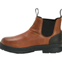 Muck Men's Chore Farm Leather Chelsea WP Work Boot - Brown - CCLP-901