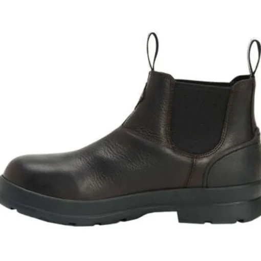 Muck Men's Chore Farm Leather Chelsea WP Work Boot - Black - CCLP-900