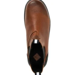 Muck Men's Chore Farm Leather Chelsea WP Work Boot - Brown - CCLP-901