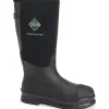 Muck Men's Chore Wide Calf Steel Toe WP Rubber Work Boot - Black - MCXF-STL