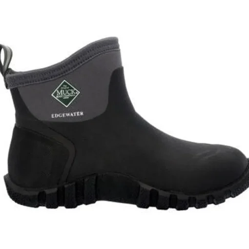 Muck Men's Edgewater Classic Waterproof Ankle Work Boot -Black- ECA000