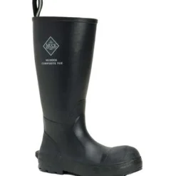 Muck Men's Mudder Tall Waterproof Comp Toe Work Boot - Black - MUD-000C