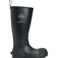 Muck Men's Mudder Tall Waterproof Comp Toe Work Boot - Black - MUD-000C