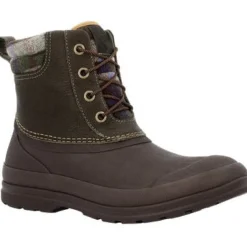 Muck Men's Originals Leather Duck Lace WP Work Boot - Olive - ODL3PLD