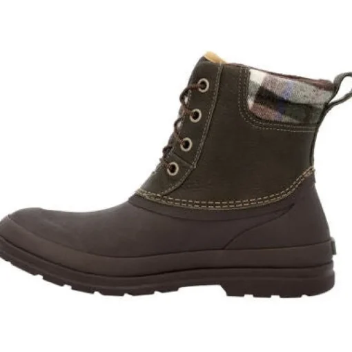 Muck Men's Originals Leather Duck Lace WP Work Boot - Olive - ODL3PLD