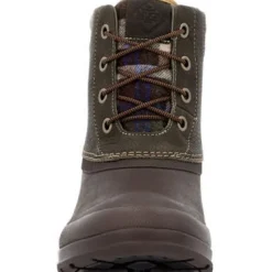 Muck Men's Originals Leather Duck Lace WP Work Boot - Olive - ODL3PLD