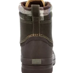 Muck Men's Originals Leather Duck Lace WP Work Boot - Olive - ODL3PLD