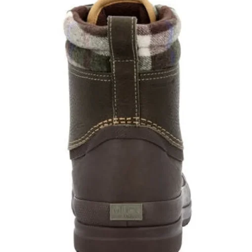 Muck Men's Originals Leather Duck Lace WP Work Boot - Olive - ODL3PLD