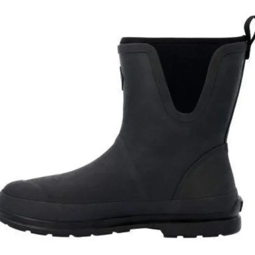 Muck Men's Originals Pull On Soft Toe WP Mid Work Boot- Black- OMM000