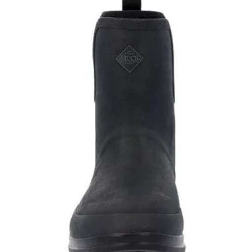 Muck Men's Originals Pull On Soft Toe WP Mid Work Boot- Black- OMM000