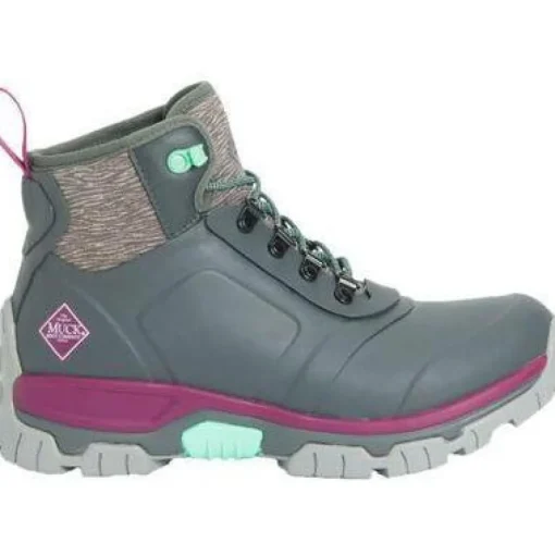 Muck Women's Apex Lace Up WP Outdoor Boot - Grey - AXWL-101