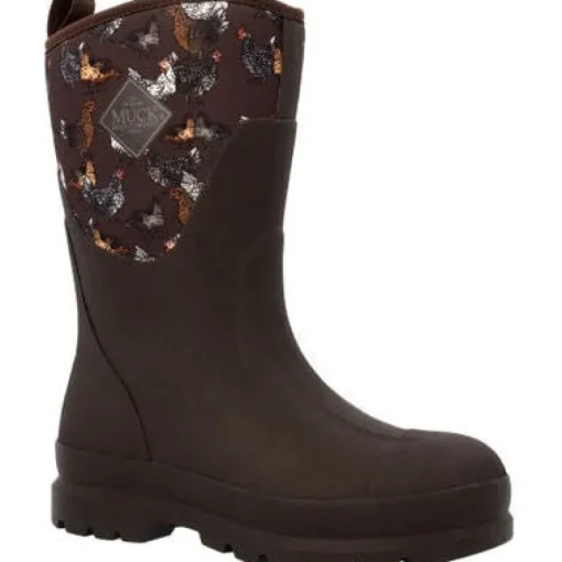 Muck Women's Chore Mid Waterproof Work Boot -Brown- WCHM9CK