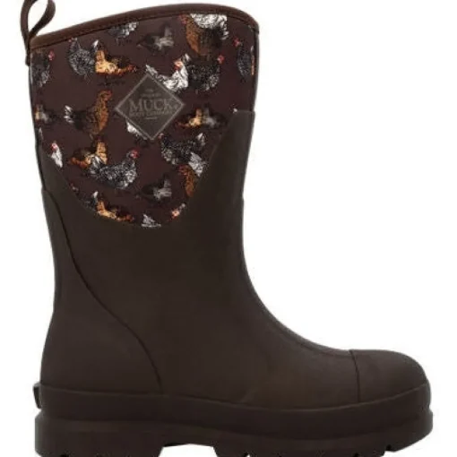 Muck Women's Chore Mid Waterproof Work Boot -Brown- WCHM9CK