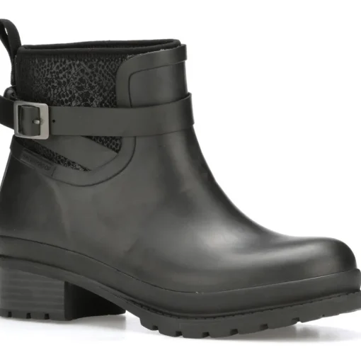 Muck Women's Liberty WP Anke Rubber Boot- BLack - LWKR