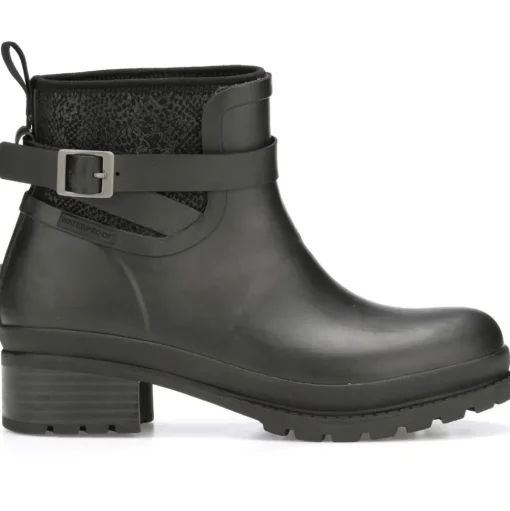 Muck Women's Liberty WP Anke Rubber Boot- BLack - LWKR