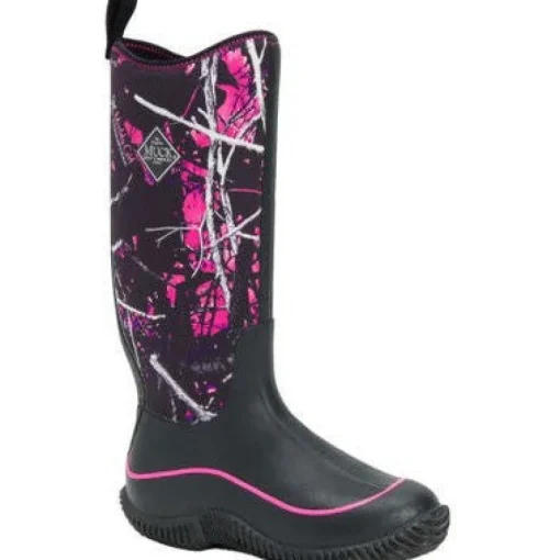 Muck Women's Muddy Girl Hale 15" Soft Toe WP Work Boot -Black- HAWMSMG