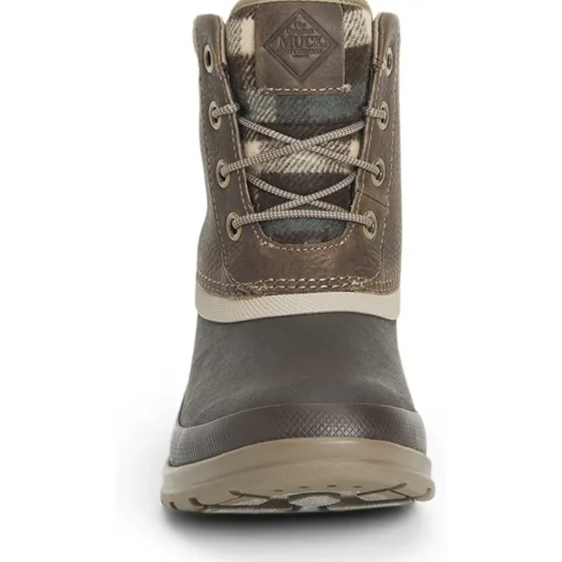 Muck Women's Originals Duck Lace Waterproof Duty Boot- Brown- ODLW-109