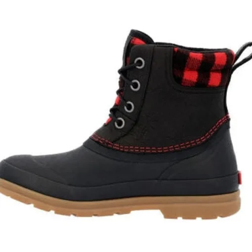 Muck Women's Originals Leather Duck Lace WP Work Boot - Black - ODLW6PLD
