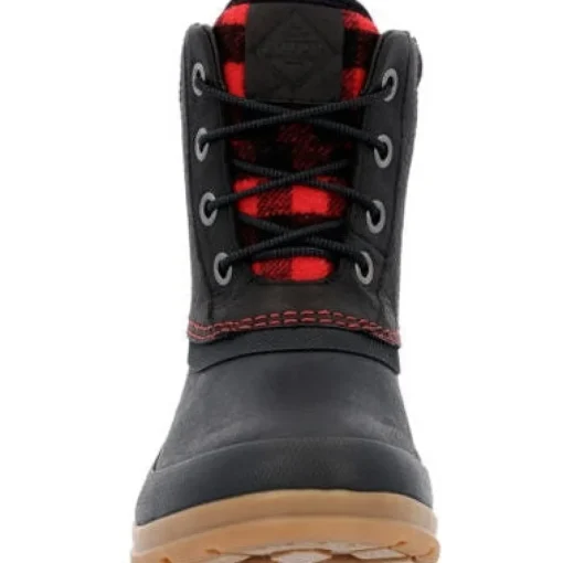 Muck Women's Originals Leather Duck Lace WP Work Boot - Black - ODLW6PLD