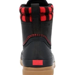 Muck Women's Originals Leather Duck Lace WP Work Boot - Black - ODLW6PLD