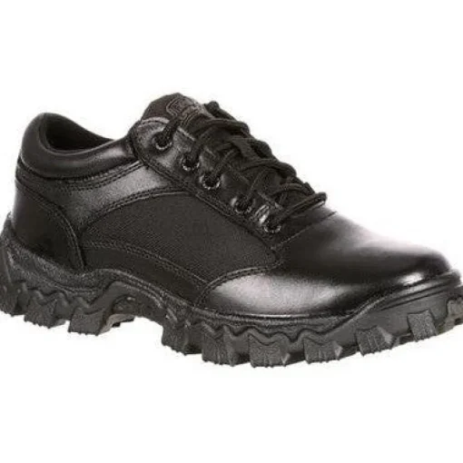 Rocky Men's Alpha Force 4" Soft Toe Oxford Work Shoe -Black- FQ0002168