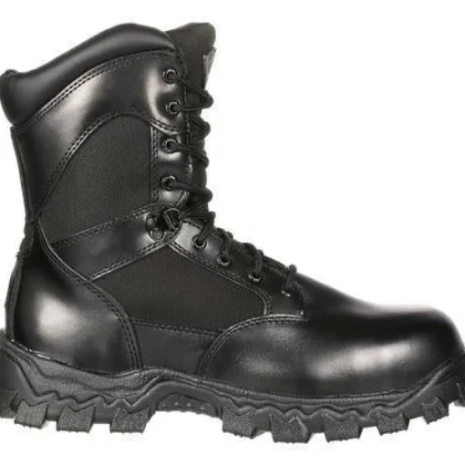 Rocky Men's Alphaforce 8" Zipper WP Duty Boot - Black - FQ0002173