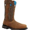 Rocky Men's Carbon 12" WP 6 Carbon Toe Western Work Boot -Brown- RKW0376
