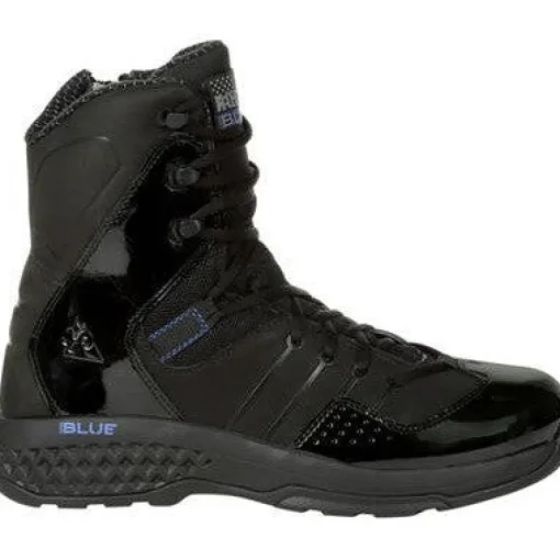 Rocky Men's Code Blue 8" Soft Toe Public Service Shoe -Black- RKD0084
