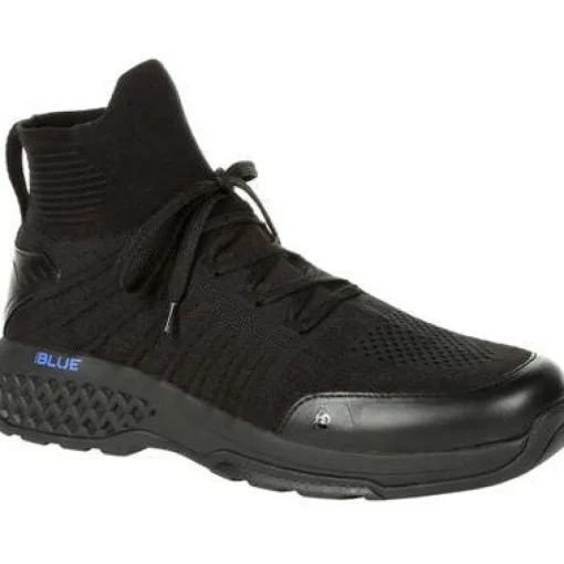 Rocky Men's Code Blue Knit 5" Soft Toe Public Service Shoe -Black- RKD0083