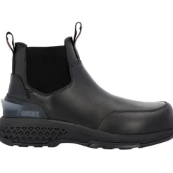 Rocky Men's Code Red Station 6" CT Slip On Work Boot -Black- RKD0114
