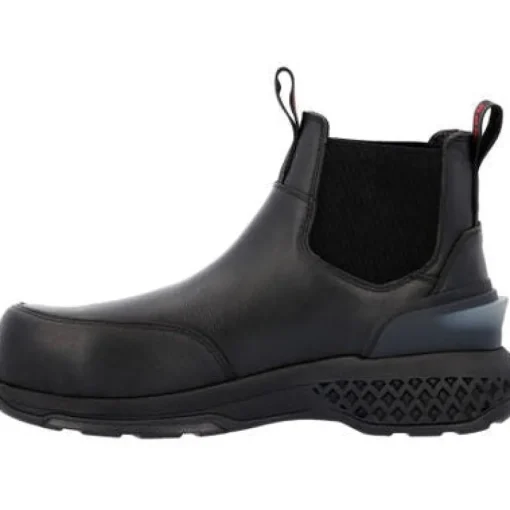 Rocky Men's Code Red Station 6" CT Slip On Work Boot -Black- RKD0114